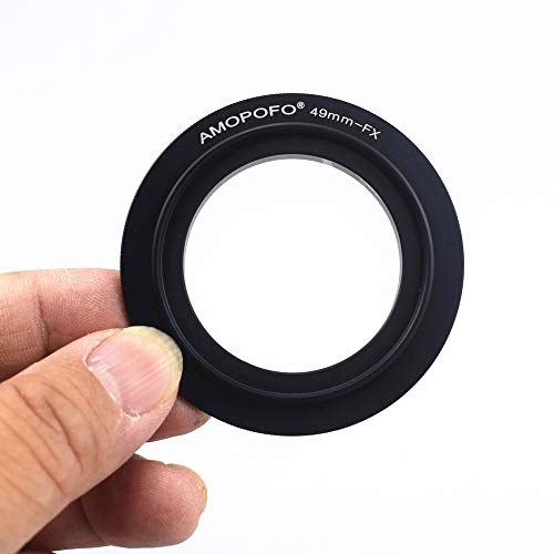 49mm-FX Macro Shoot Ring,49mm to FX Reverse Adapter Ring,Compatible with for Fuji film FX Camera X-A5 X-A20 X-A10 X-A3 X-A2 X-A1 X-T2 X-E3 X-E2S X-E2 X-E1 X-T100 X-M1 X-Pro1 X-Pro2,Macro Shoot.