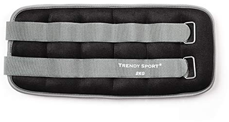 Trendy Sport Unisex – Caviglia e Wrist Weight per adulti, colore nero/grigio, 2,0 kg