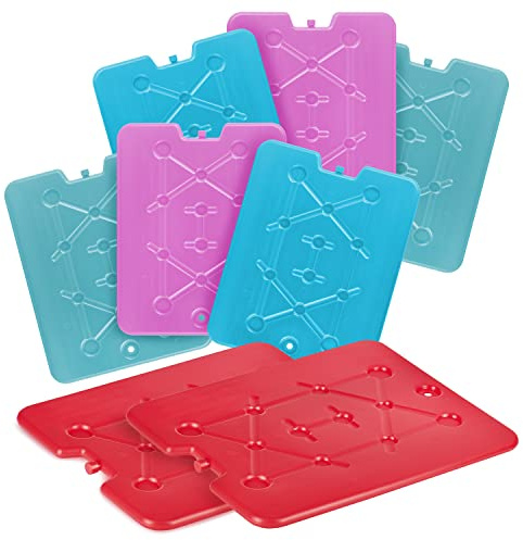 BigDean 8 XXL Kühlakkus je 750ml extra flach 32x25,5x1,5cm für Kühltasche