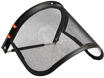 Face Shield and Bracket Combo Steel Wire Visor for Hard Hat Protector when You Are Trimming Garden or Logging Black Accessories