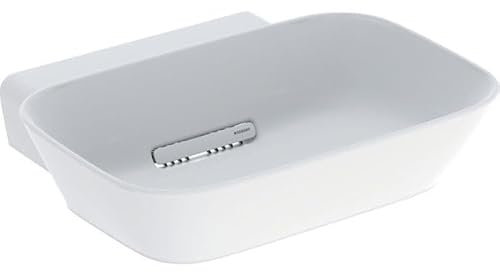 Geberit ONE Aufsatzwaschtisch Schalenform, Abgang horizontal, weiß matt, 50x15,4x42,5cm, 505.05; Ausführung: ohne Hahnloch