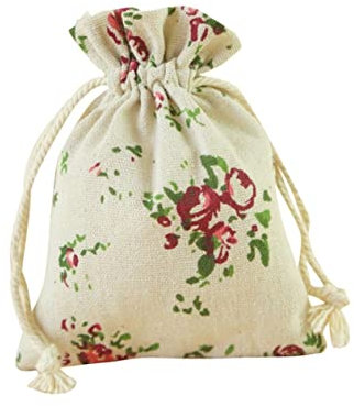 Amosfun 20stücke Kleine Leinenbeutel Mit Kordelzug Geschenk Und Schmuckbeutel Für Hochzeitsfeiern Duftsäckchen Und Andere Kleinigkeiten