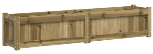 vidaXL Odlingslåda 150x31x31 cm impregnerat furu, hög odlingslåda, odlingskruka, blomkrukor, höga odlingslådor, odlingskrukor, blomkruka, utomhuskruka