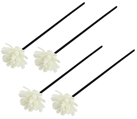 Cabilock 4 Stück Diffusorstäbchen mit Blüten aus Pe Rattan Aroma Accessoires zur Duftkonzentrationskontrolle für Schlafzimmer und Raumdekoration