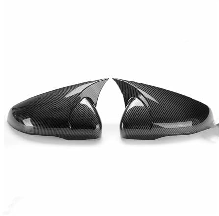 PBPLZWVWA Seitenspiegel Abdeckkappen Für Golf 6 MK6 Für TSI Für TDI Für R Für GTD Für Basis 2009-2013 Seite Rückspiegel Abdeckung Rückspiegel Schalen 2Pcs Auto Spiegelkappen(Carbon Look)