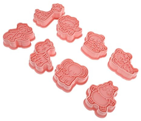 Cabilock Molde Para Galletas De Jirafa 8 Moldes De Plástico Herramientas De Hornear Fácil De Limpiar