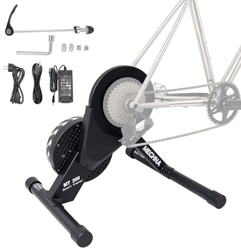 MAKELEN Smart Bike Trainer für Indoor Cycling - Kompatibel mit 26-29 Zoll MTB & 700c Rennräder, Shimano/SRAM 9-11 Geschwindigkeit, SRAM XDR 12 Geschwindigkeit, einstellbarer Widerstand & 15% Max