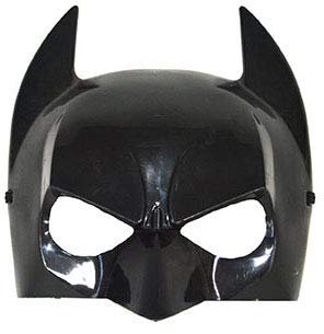 LP Divertissements Lot de 6 - Demi-Masque de l'homme Chauve-Souris Noir