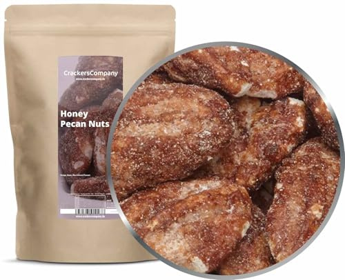 CrackersCompany Nueces de miel 450 g – dulce, noble, marrón dorado