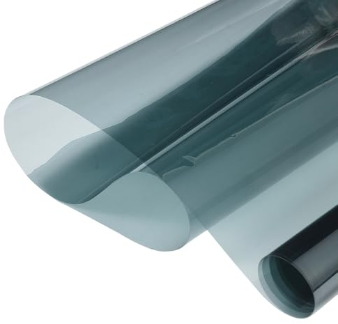 Fenster-Tönungsfolie, 63,6 % VLT, 76,2 cm x 3 m, Anthrazitschwarz, Nano-Keramik-Tönung, UV/IR-Wärmeblockierung und Blendreduzierung, kratzfeste Sichtschutzfolie für Auto und Zuhause, selbstklebende