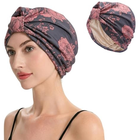 ZLYC Satin gefütterte Hijab Kappe für Frauen Raffhalter Hijab Untermütze Innenunterschal Hut