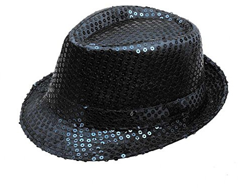 Qinghulmao Pailletten Hut Herren Damen Glitzer Fedora Partyhut Erwachsene Glitzer Outfit Accessoires Unisex Glitzerhut Narrenkappe Moden Pailetten Hüte für Karneval Disco Party Dance Performance