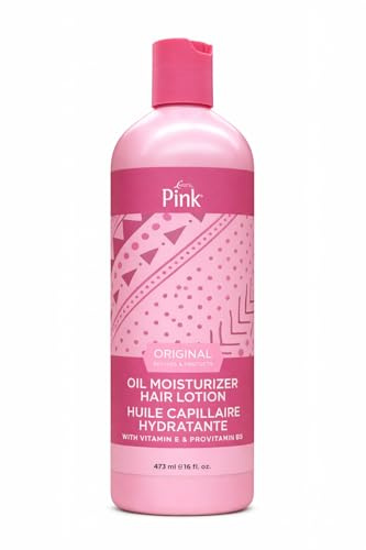 Pink Oil Moisturizer Hair Lotion 16oz / 473ml – Deep Moisturising Hair Lotion for Dry & Damaged Hair – Adds Shine, Softness & Manageability – With Vitamin E & Pro-Vitamin B5 – For Natural & Relaxed Ha