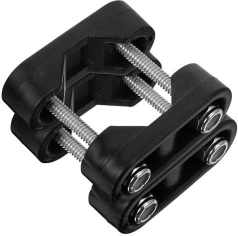 Healifty 2pcs Marine Boat Flagpole Holder Nylon Clamp with Stainless Steel, Easy Installation Replacement Part for Pipes and Clamps in Marine Environments and Boats
