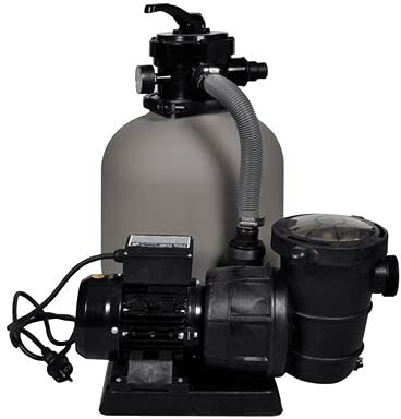 Pompa con Filtro a Sabbia Per Piscine 600 W 17000 l/h Custodia in Plastica Rinforzata Impianto di Filtrazione a Sabbia per Piscine e Vasche