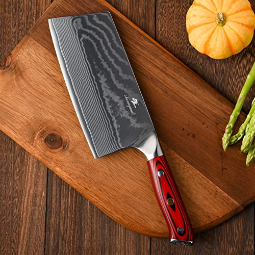 Damasco chef cuchillo conjunto 67layer damasco acero cocina cuchillo cuchillos cocinar chino cortando chef cuchillo conjunto cocina cuchillo (Color : Chinese Knife)