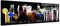 Lavagna in plexiglass decorazione da parete, stampa su vetro acrilico, quadro decorativo, quadro panoramico su plexiglass Cocktail Party, 150x60 cm