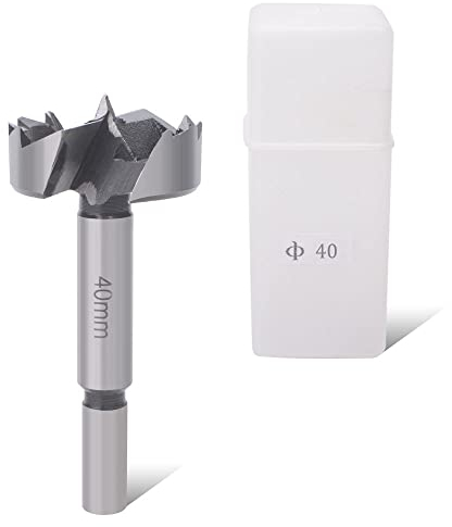 HAIMAYEE Punte Forstner Punta Multidente 40MM Punta Per Legno In Lega premium Con Gambo Tondo Per Forare Plastica, Legno,Compensato