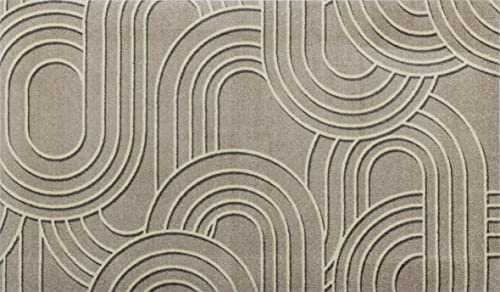 wash+dry Fußmatte, Sand Twist 70x120cm, innen und außen, waschbar