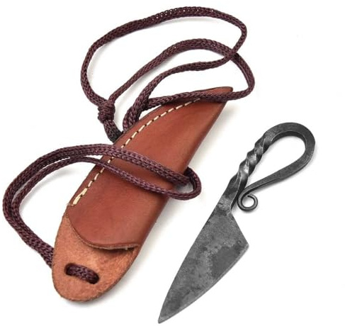 MAQSON Medeltida kniv handsmidd viking 1095 kolstål 632EA