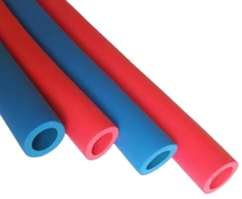 YHDZWY Insulation Pipe ID 6mm-60mm Foam Tube Scaffold Protection Foam Hose Slip Resistant For Outside Diameter Bore Pipes Fire Retardant Industrial Pipe (Color : Red, Size : ID60mm x T25mm x L2m)