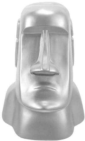HOLIDYOYO Kopfhörerständer Moai Statue Aus Harz Schreibtisch-Kopfhörerhalter Für Brillen Und Kleine Gegenstände Elegante Bürodekoration Und Geschenkidee