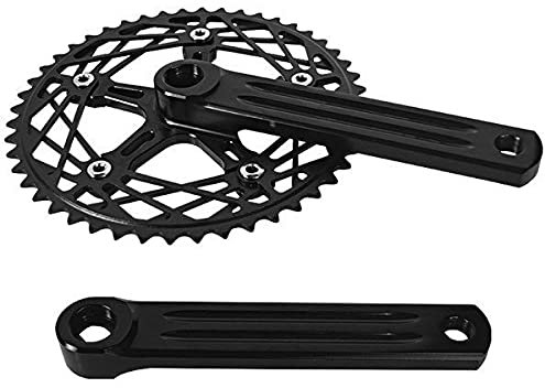 Skdvy Guarnitura Bici,Guarnitura Perno Quadro Ingranaggio Fisso Bicicletta Pieghevole della Bicicletta Dente Bicicletta Bicycle Drocket Set a manovella I236699