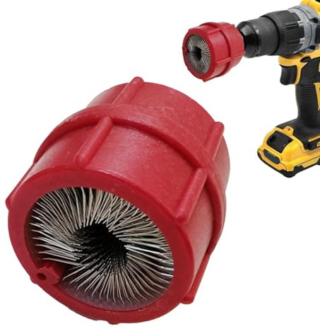 Outil d'Ébavurage Professionnel avec Brosse de Nettoyage pour Tuyaux en Cuivre