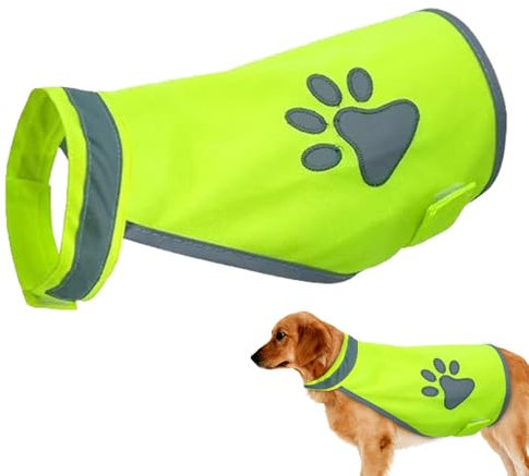 Warnweste Für Hunde Leichte Hundejacke Hunde Sicherheitsweste Mit Reflektierenden Elementen Für Mehr Sicherheit Im Dunkeln Reflektierende Sicherheitsweste Für Hunde Verstellbar Pflegeleicht
