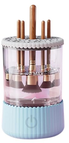 Machine de nettoyage de brosses cosmétiques - Spinner automatique pour nettoyage en profondeur et séchage rapide | Machine à laver les brosses de maquillage, nettoyeur de brosses cosmétiques