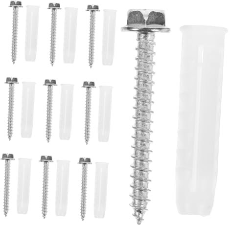 CIYODO 10sets Tv Wall Bracket Screws Tv Mounting Hardware Kit Drywall Anchor Kit for Stand Installation