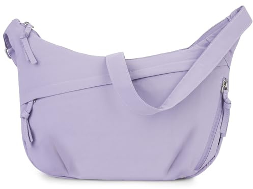 YOVIEE Borsa a tracolla da donna in borsa a tracolla in pelle vegana morbido tocco ampio & tracolla rimovibile grande capacità, A6-Lkjz-viola