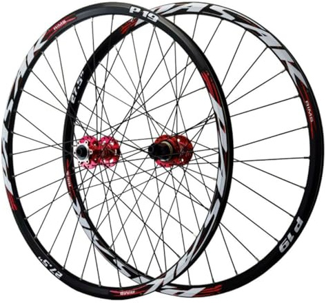 AADDFDD Mountainbike-Räder mit Steckachse und Scheibenbremse, 32-Loch-Nabe 26 27,5 29 Zoll, vorne 2 hinten 4 Lager, doppelwandiger Alu-Radsatz, 12-Gang