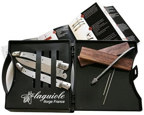 Couteau Laguiole - en kit avec 2 mitres en inox - pliant - fabrication française artisanale