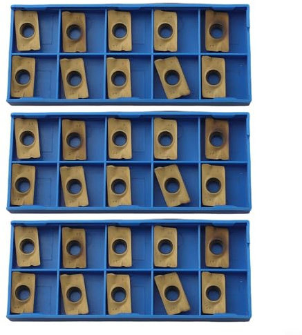 30 Stück CNC APMT1604PDER-DP Hartmetall-Einsätze, Wendeschneidplatten für 90 Grad 400R Schaftfräser, für Stahl, Edelstahl, Eisen