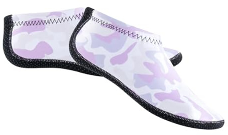 HWJFDC Poolstrumpor neopren dykstrumpor 3,0 mm, för strand, vatten, termiska, stövlar, halkfria, för forsränning, snorkling, ljus och simning(lila, L 42–43)