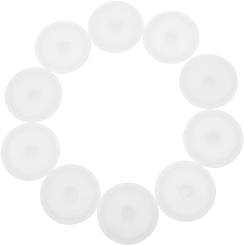Toyvian 10pcs Sticky Roller Covers Plastic Replacement Lint Roller Spare Covers Universal Fit Versatile Use White for Pet Hair Removal on Clothes