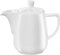 Melitta Jarra de Porcelana para Café Pour Over, Tapa Superior, Asa Lateral, 0,6 Litros, Blanco