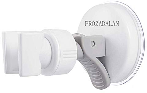 Doccia Regolabile Rimovibile Universale Staffa da Parete Soffione, Supporto per doccia regolabile a 360°, Ventosa Regolabile ad Angolo Supporto per Doccia (1pcs)