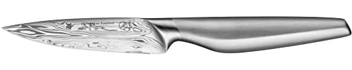 WMF Chef´s Edition Damasteel Allzweckmesser 20 cm, Made in Germany, Messer geschmiedet, Performance Cut, Damaststahl 120-lagig, Holzbox, Klinge 10 cm