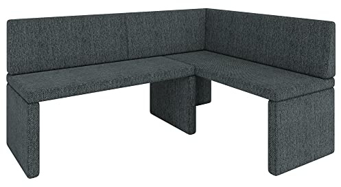 Eckbank Akiko Corner Bench - Eckbankgruppe für Ihrem Esszimmer, Küche modern, Sitzecke, Essecke. Perfekt für Küche, Büro und Rezeption. Solide und Starke Verarbeitung. (INARI 96, 196x142cm rechts)