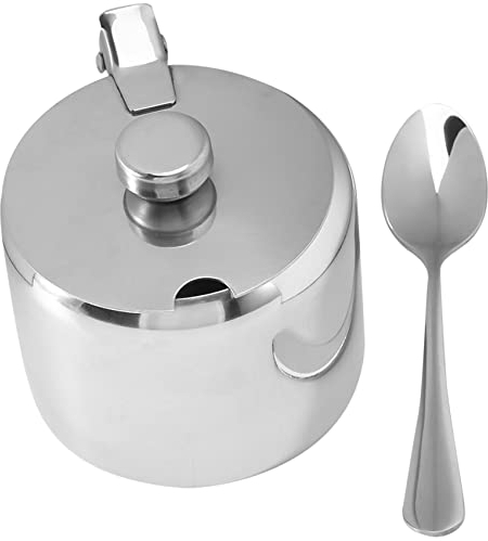Lobamop Acciaio Inossidabile con Coperchio e zuccheriera, Barattolo per spezie, e spezie