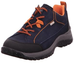 Waldlaufer H-Momo Lace Up Walking Shoe 4.5 UK Navy/Orange