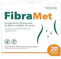 TOCAS FibraMet Stitichezza con Fibra di Mais Naturale Integratore 20 Bustine