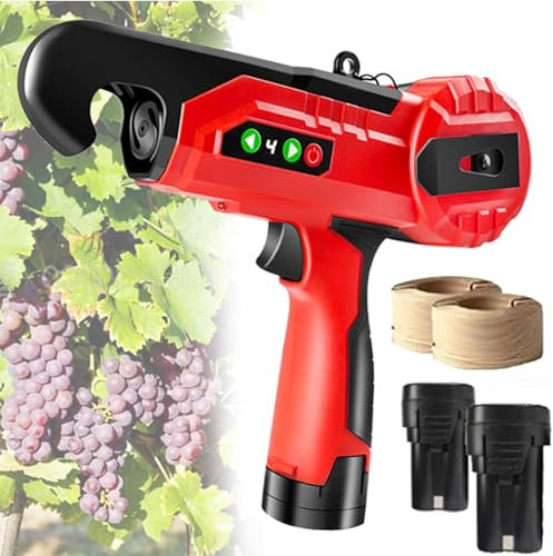 Jardinage avec ruban adhésif et agrafes – Machine automatique pour attacher les légumes, le raisin, la tomate – Alimentation par batterie 16,8 V