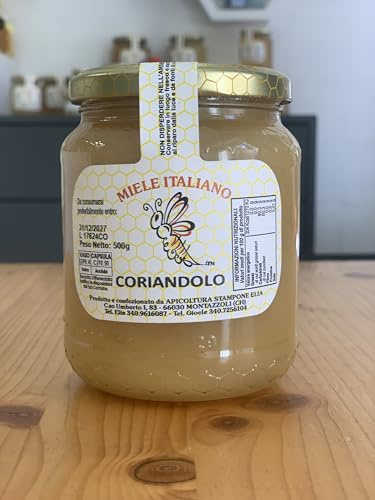 Miele di Coriandolo 500g Miele Italiano 100% Naturale Apicoltura Stampone