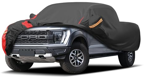 MBLCOOVERS Car Cover Outdoor Automobiles Waterproof All Weater Truck Cover for Nissan Frontier, Ford F100 Ranger, Chevy C10 S10 etc, Regular Cab Short Box. Length: Up to 210 inches.