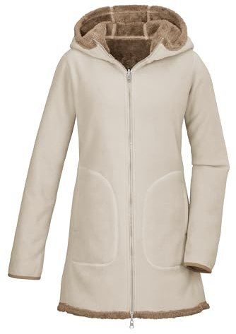 G.I.G.A. DX Donna Parka reversibile in pile/giacca in pile con cappuccio GW 60 WMN KNTFLC PRK, ecru, 42, 42502-000
