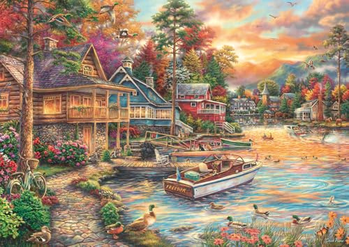 Schmidt 58553 Chuck Pinson, Ufer im Abendgold, 1000 Teile Puzzle
