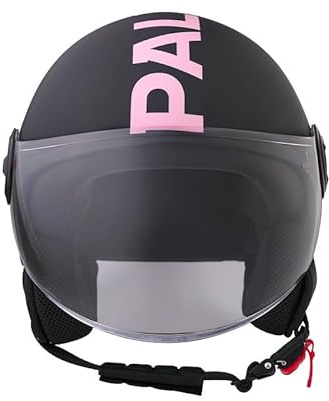 BHR Casco Demi-Jet, Casco Scooter 835 SPECIAL, Palermo Matt Black, XL